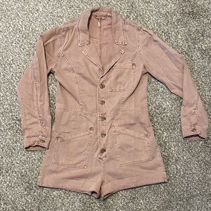 Free people short utility jumpsuit